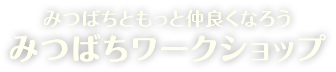 みつばちともっと仲良くなろう